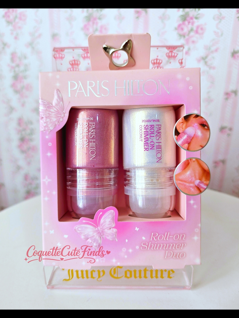 Paris Hilton Roll-On Shimmer Duo - Pink & Pearl